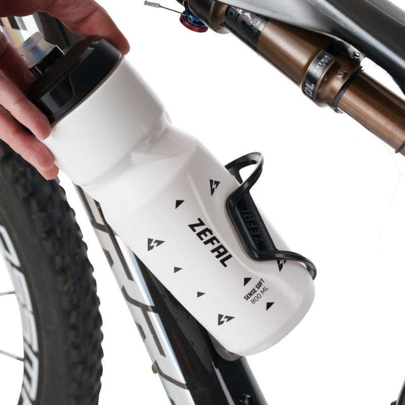 ZEFAL PULSE S2 Venstre kulfiberflaskeholder Sort