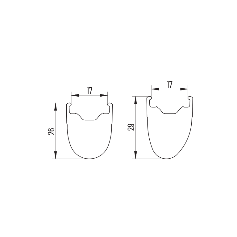 Pair of MICHE RACE PRO 2 LIGHT clincher wheels