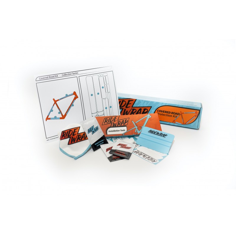 RIDE WRAP COVERED Selvklæbende stelbeskyttelse i mat finish