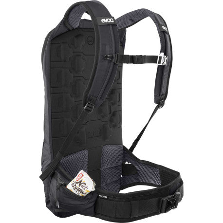 Rygsæk med rygskjold EVOC TRAIL PRO BLACKLINE 10 L Sort