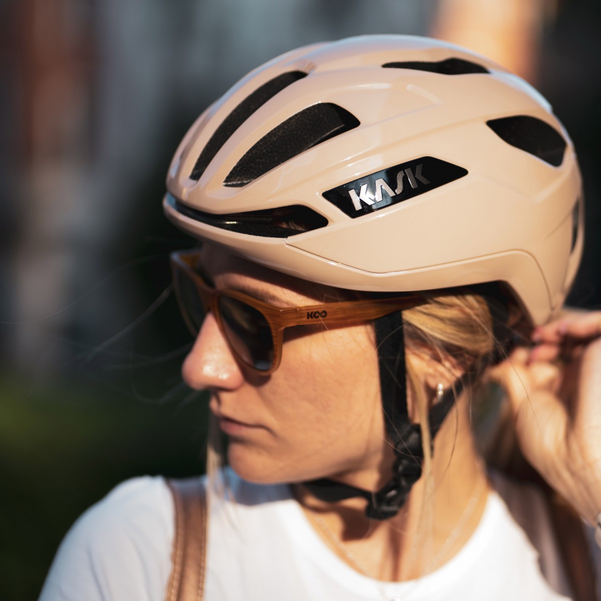 KASK SINTESI Landevejshjelm Beige