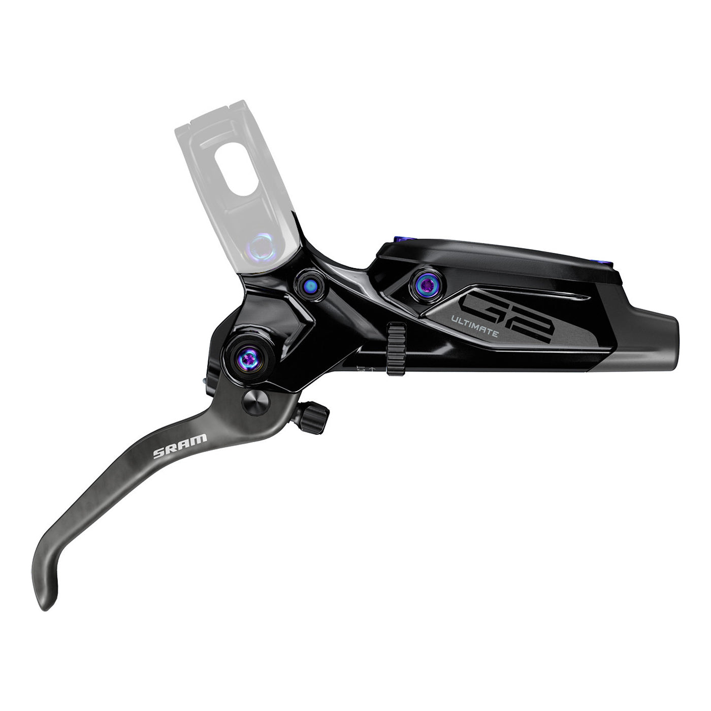 SRAM G2 Ultimate Complete Lever (A2) Gloss Black Rainbow Hardware #11.5018.052.011