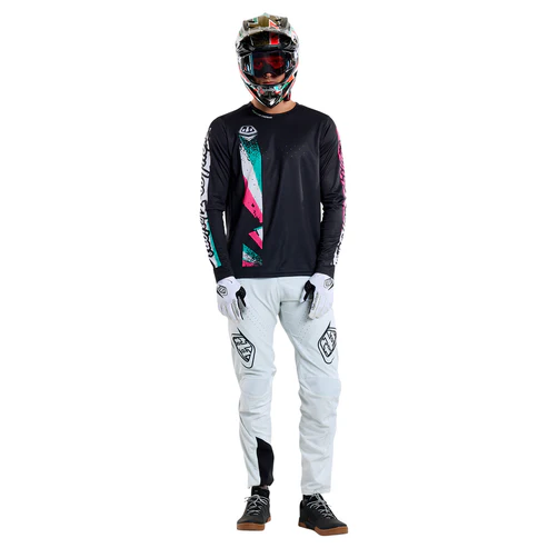 Troy Lee Design SPRINT FULL PULL Langærmet Jersey Sort 2025