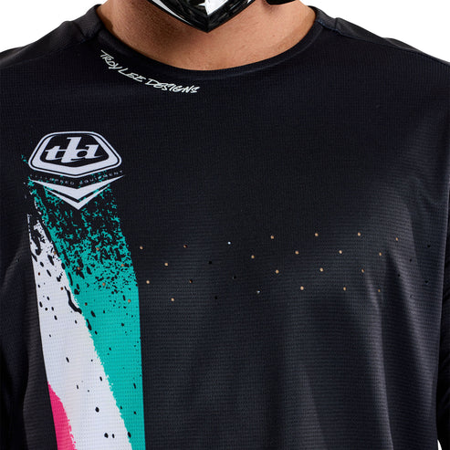 Troy Lee Design SPRINT FULL PULL Langærmet Jersey Sort 2025