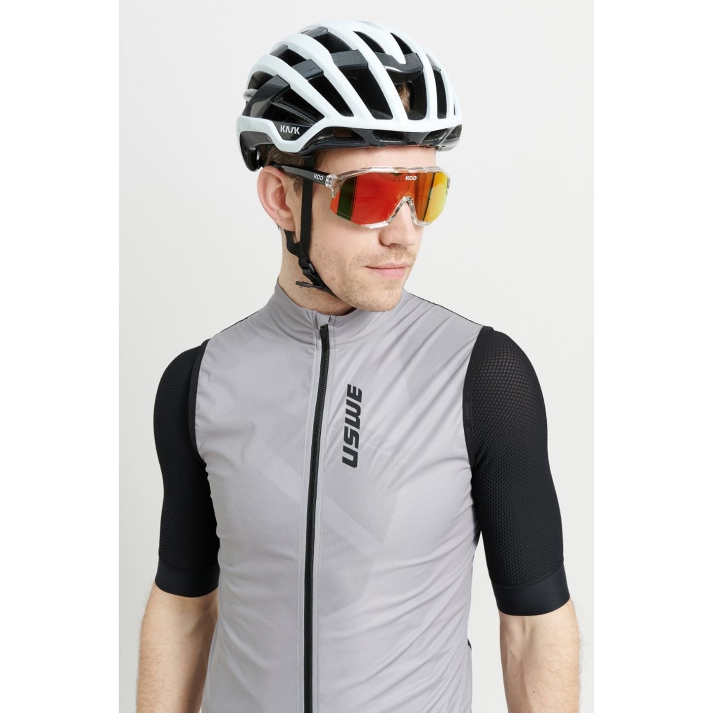 USWE WIND GRAVEL Grey Sleeveless Jacket