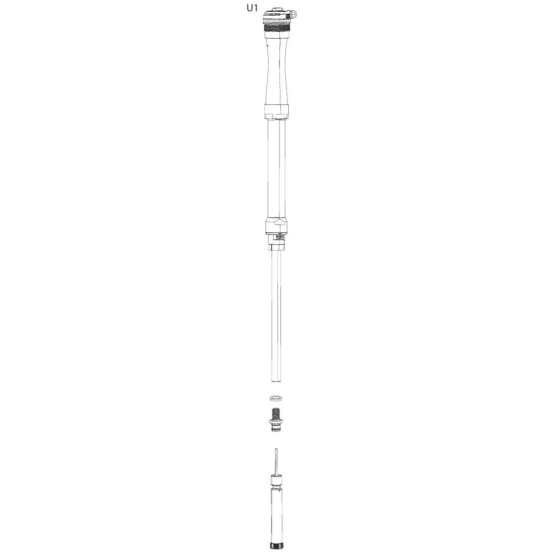 ROCKSHOX RACE DAY2 3P 32 mm patronopgraderingssæt til SID / SID SL 100-110 mm B1+ / REBA 100 mm A7-gafler