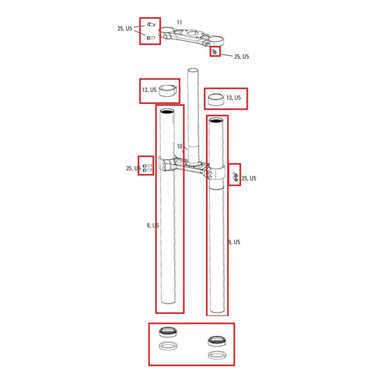 ROCKSHOX BOXXER D1 dykkeropgraderingssæt (2024+)
