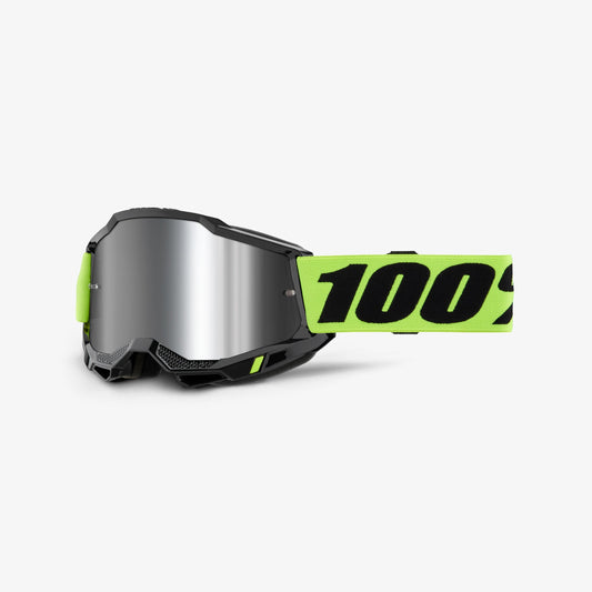 Maske 100% ACCURI 2 Gul Linse Silver Mirror