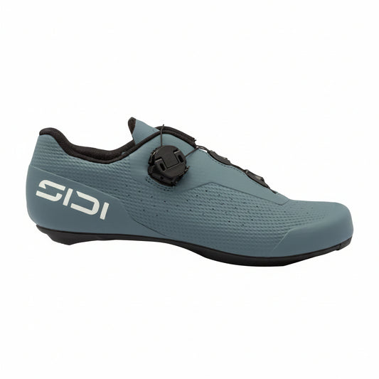 Sidi Fast 3 landevejssko storm grey og ice white, udvendig profilvisning