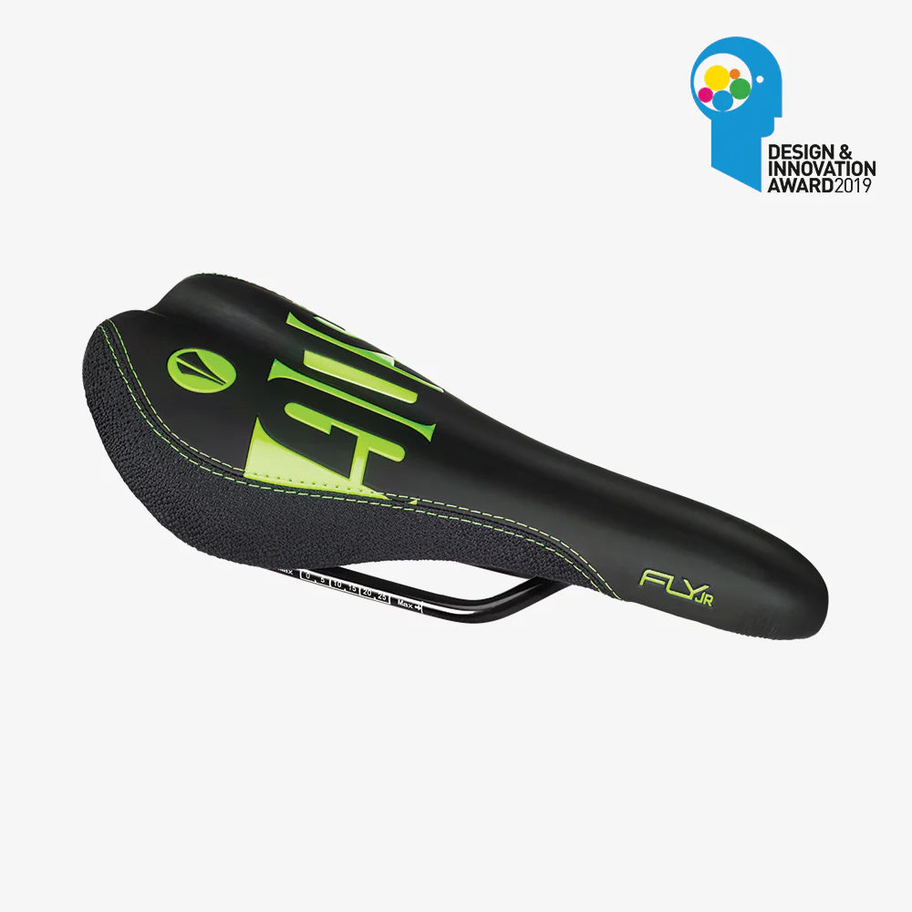 SDG FLY Junior-sadel sort/grøn