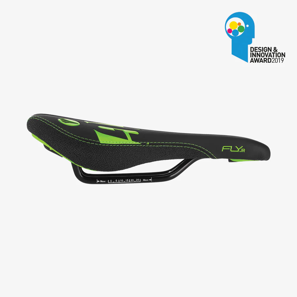 SDG FLY Junior-sadel sort/grøn
