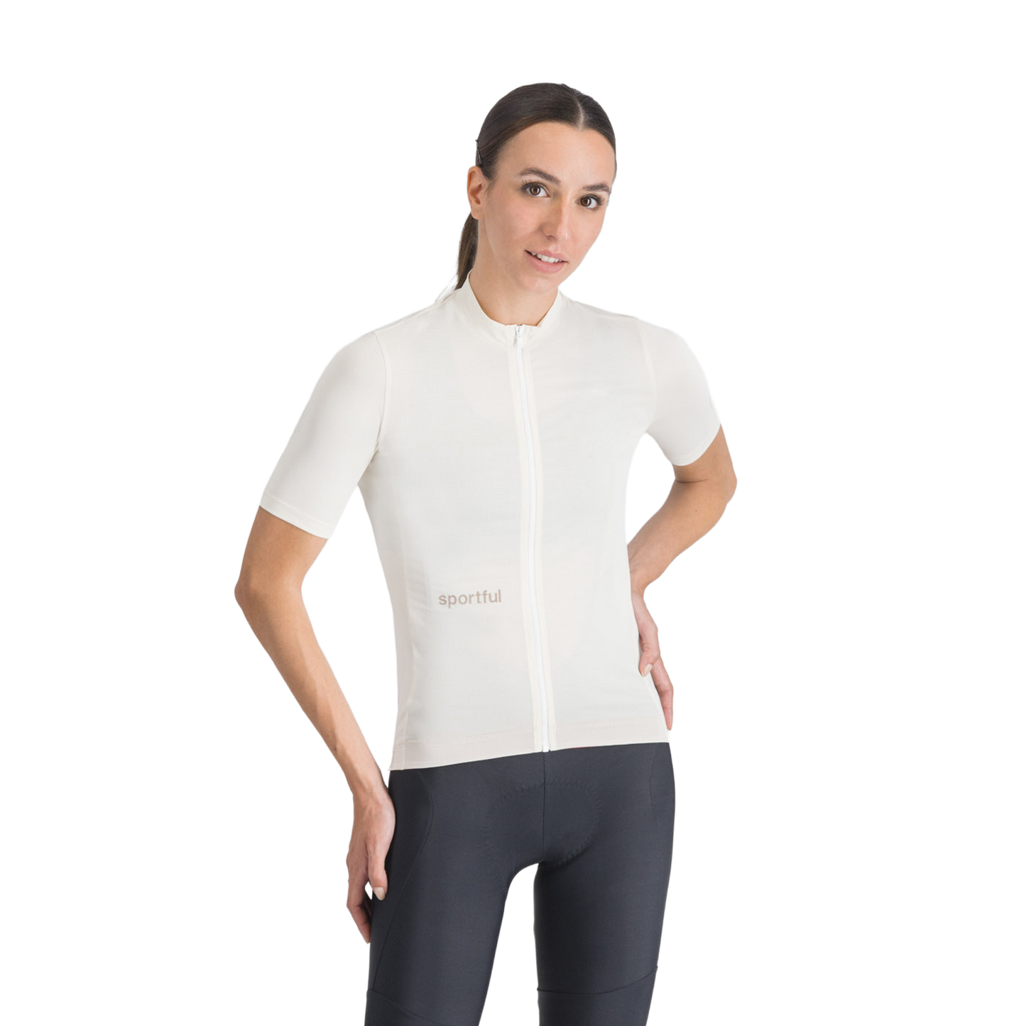 SPORTFUL CLASSIC kortærmet jersey til kvinder, cremefarvet