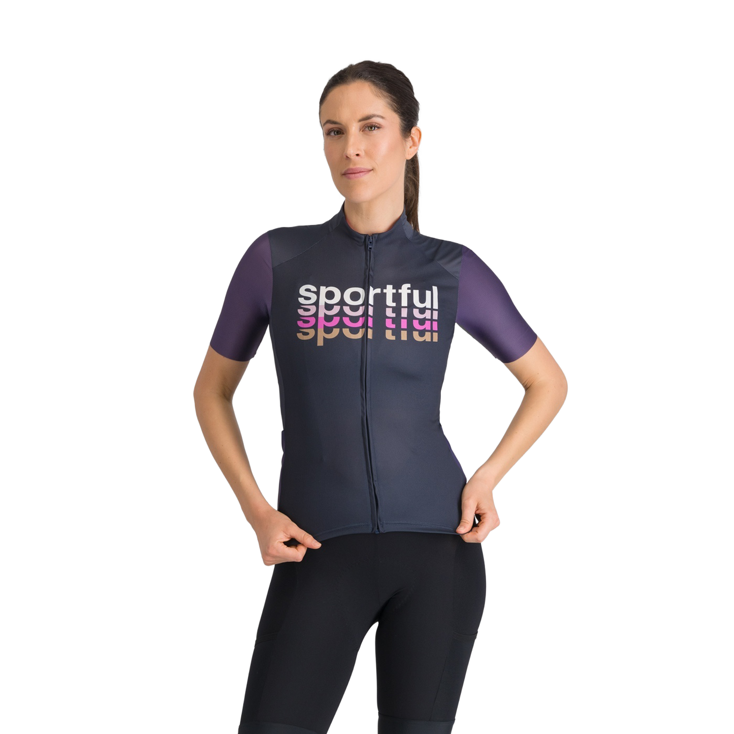 SPORTFUL SUPERGIARA 2 LOGO kortærmet jersey til kvinder Navy