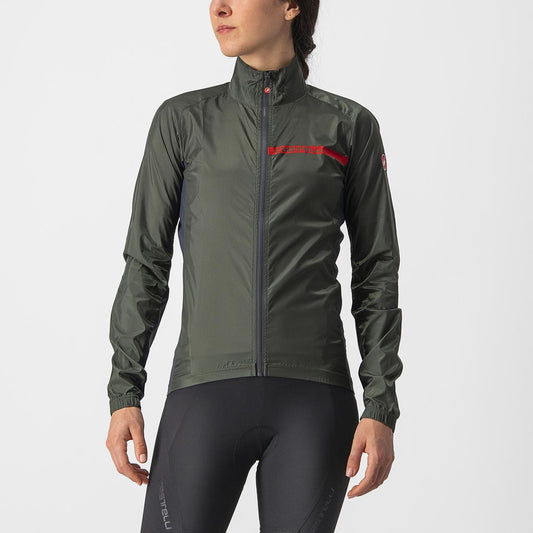 CASTELLI SQUADRA STRETCH-jakke til kvinder Khaki