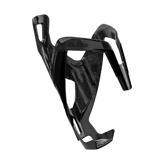 Flaskeholder i kulfiber ELITE VICO Black Glossy Black Logo