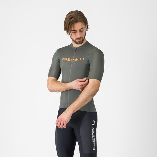CASTELLI PROLOGO LITE Kortærmet Jersey Grå/Orange