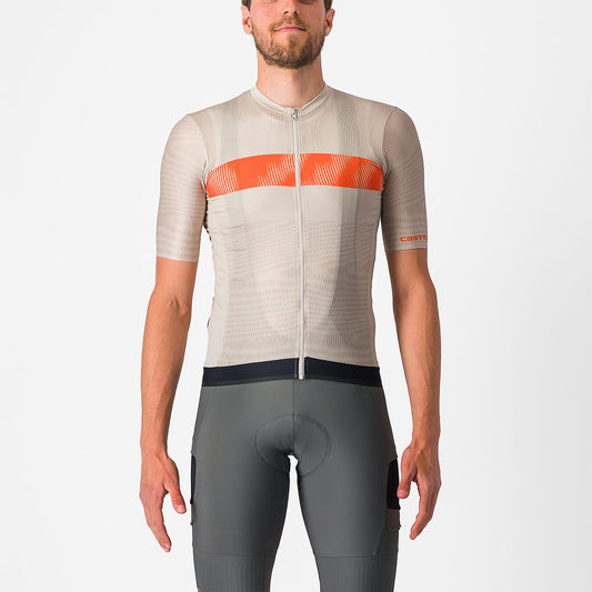 CASTELLI UNLIMITED ENDURANCE Kortærmet Jersey Grå/Orange