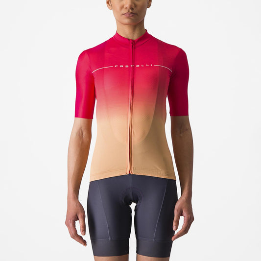 CASTELLI SALITA Kortærmet Jersey til kvinder Pink/Orange
