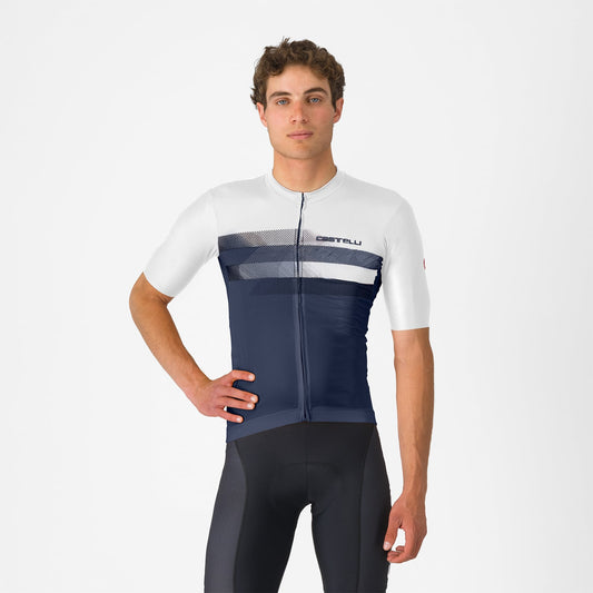 CASTELLI SIMBOLO Kortærmet Jersey Blå/Hvid