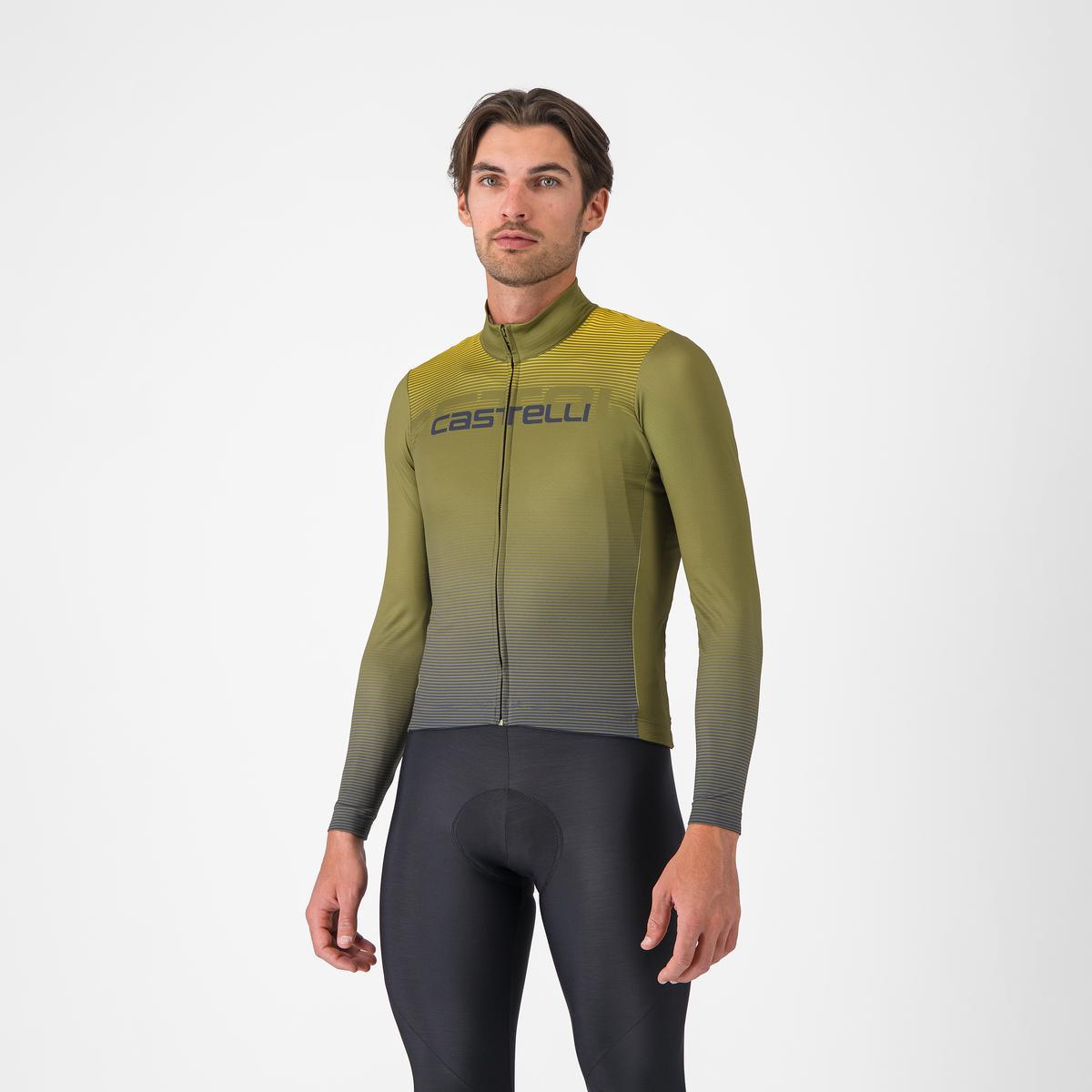 CASTELLLI APICE THERMAL Langærmet Jersey Blå/Mango Mojito