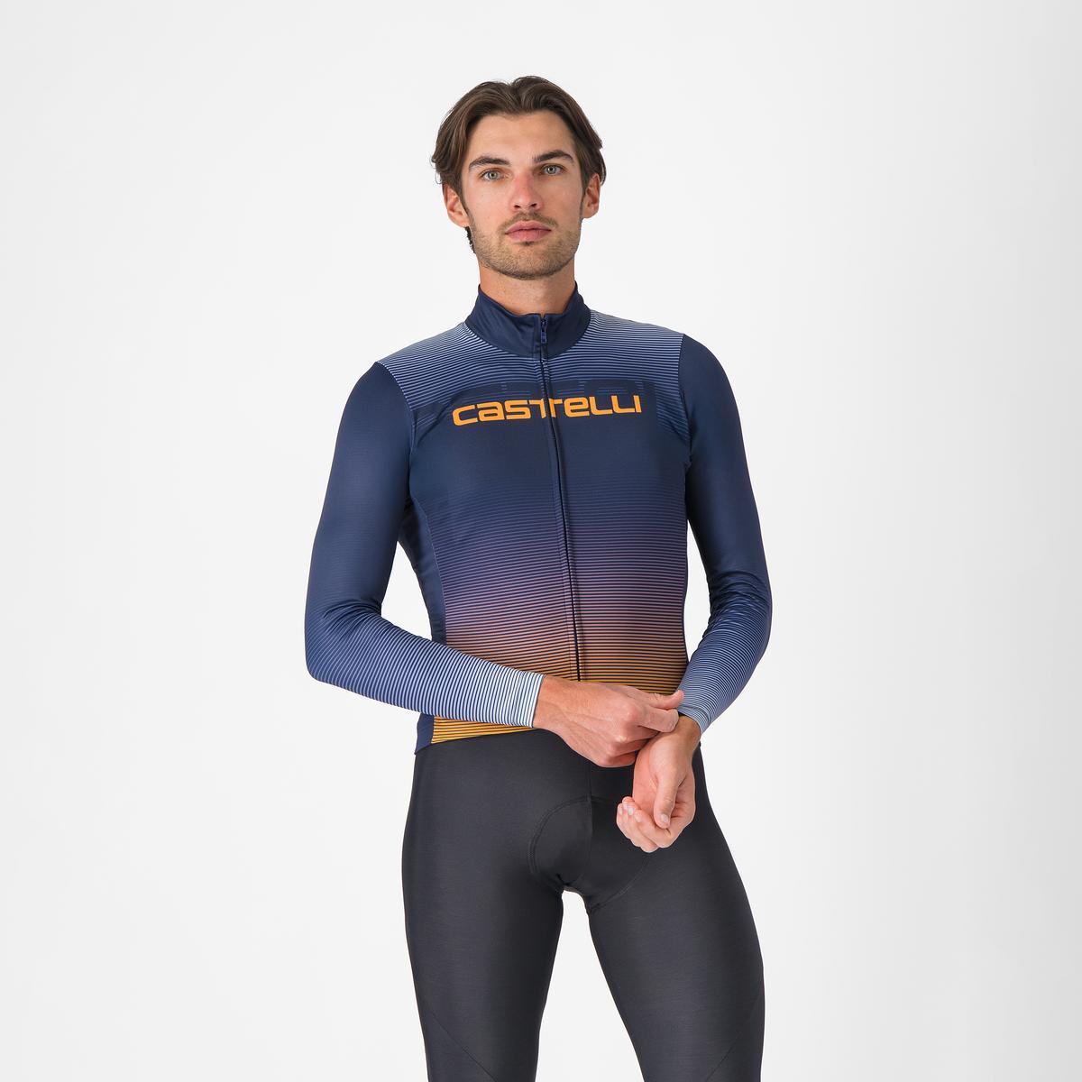 CASTELLLI APICE THERMAL Langærmet Jersey Blå/Orange