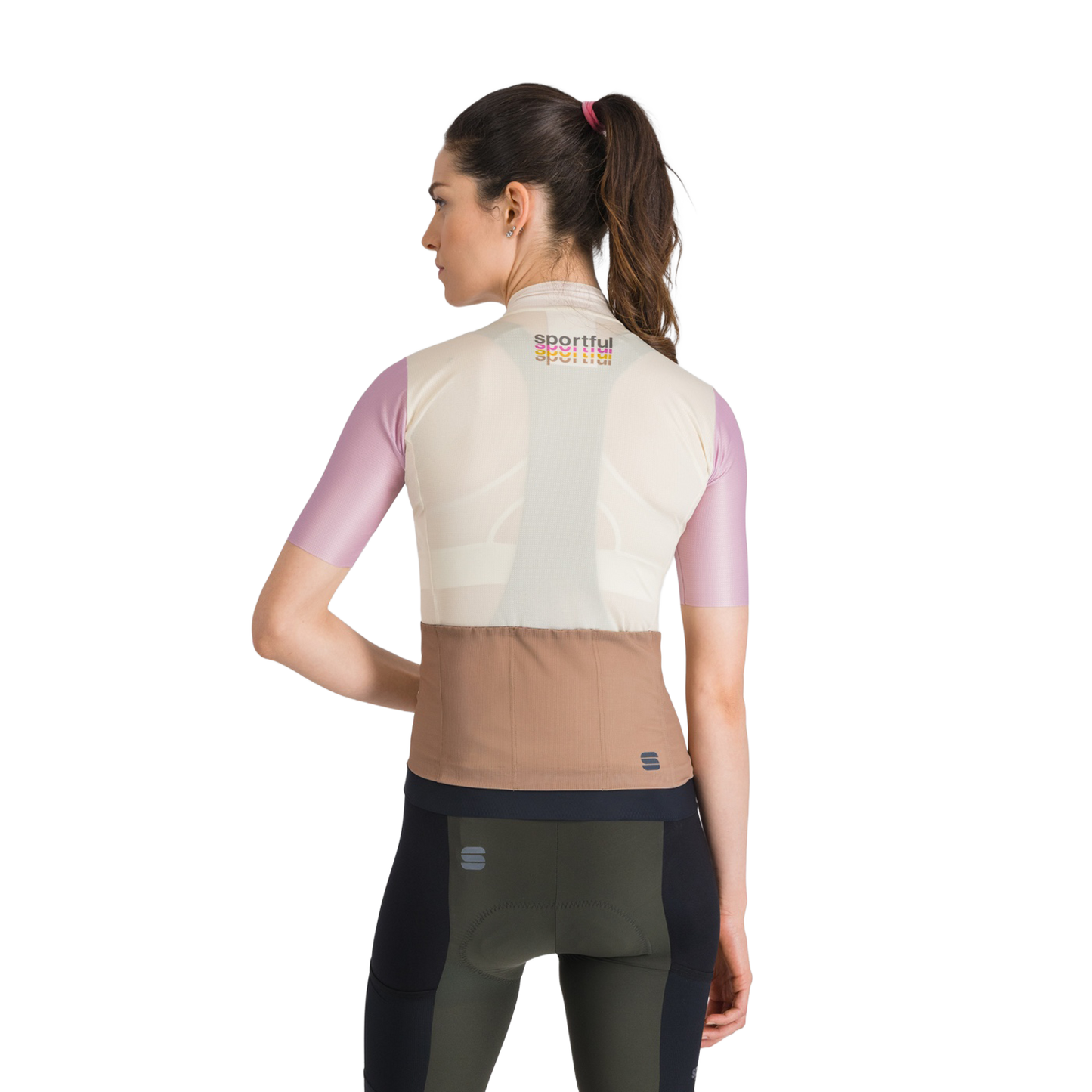 SPORTFUL SUPERGIARA 2 LOGO kortærmet jersey til kvinder, cremefarvet
