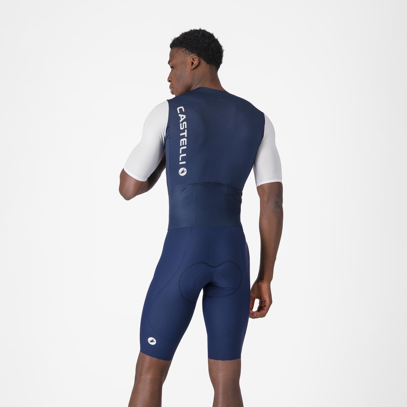 CASTELLI SATURDAY MORNING Jumpsuit blå/hvid