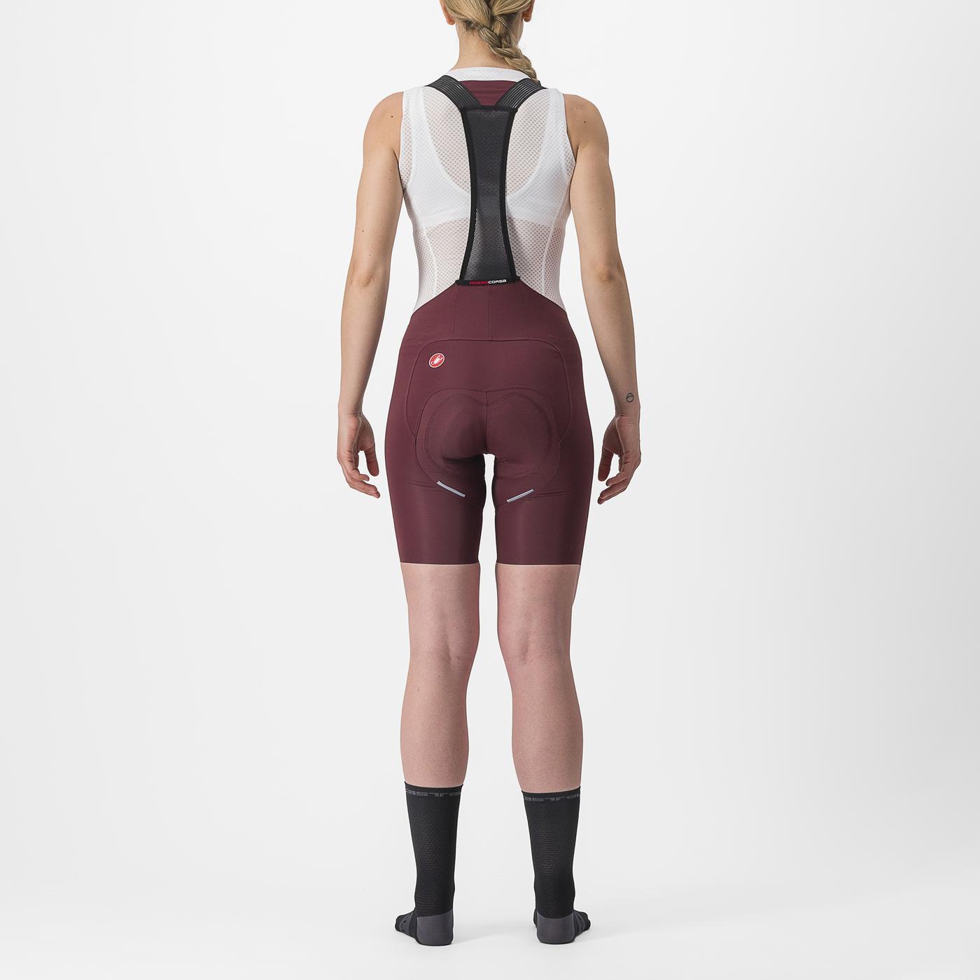 CASTELLI FREE AERO RC W Bib Tight til kvinder Bordeaux