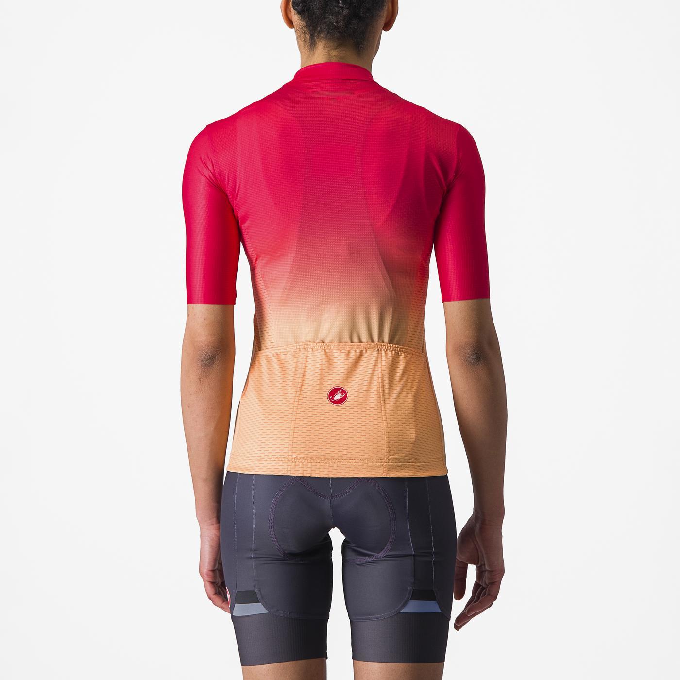 CASTELLI SALITA Kortærmet Jersey til kvinder Pink/Orange