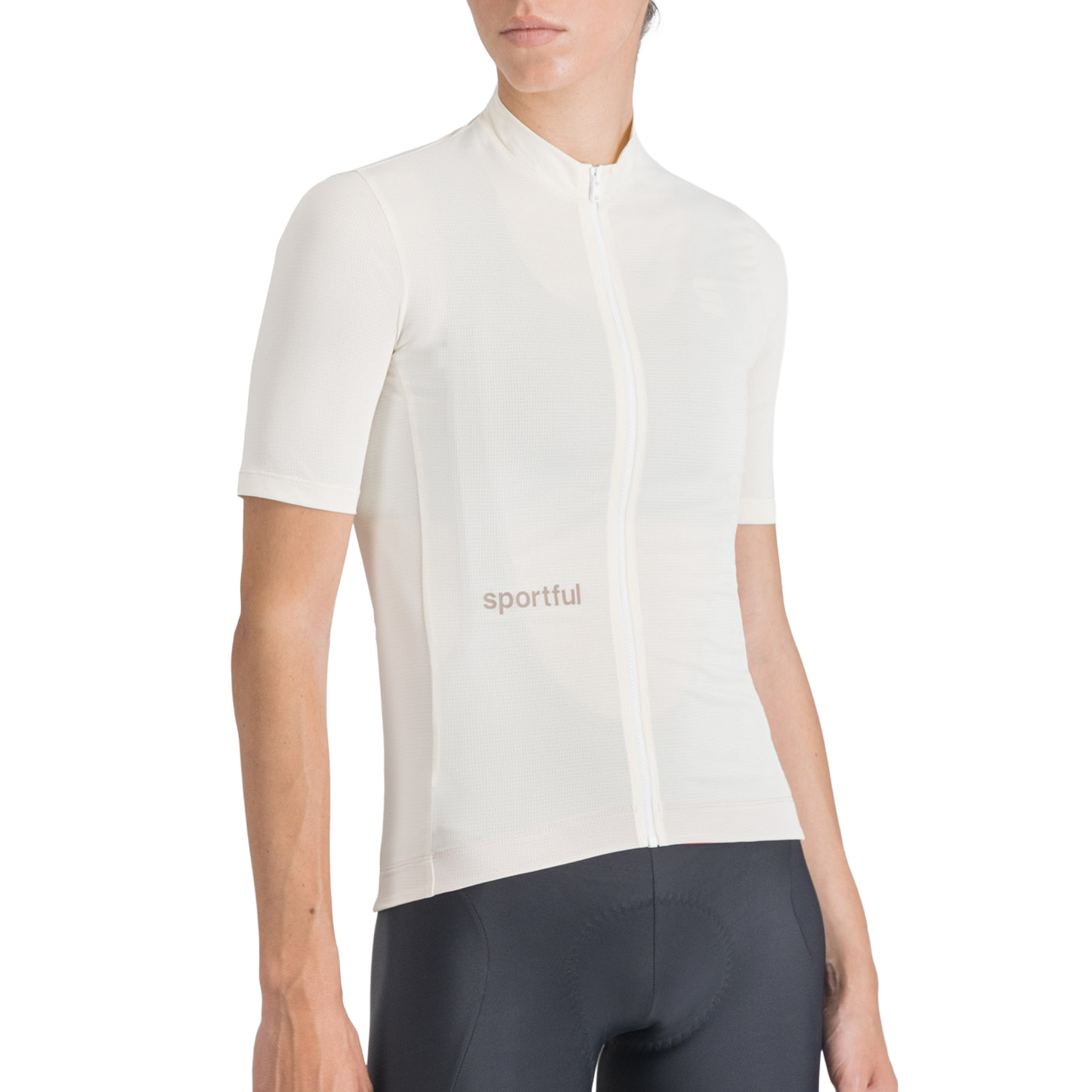 SPORTFUL CLASSIC kortærmet jersey til kvinder, cremefarvet