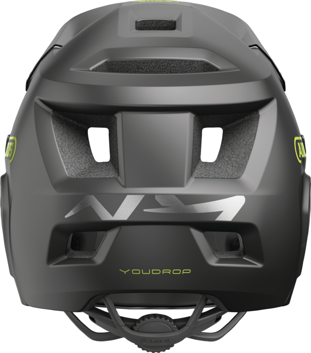 ABUS YOUDROP FF Junior Velvet MTB-hjelm, sort