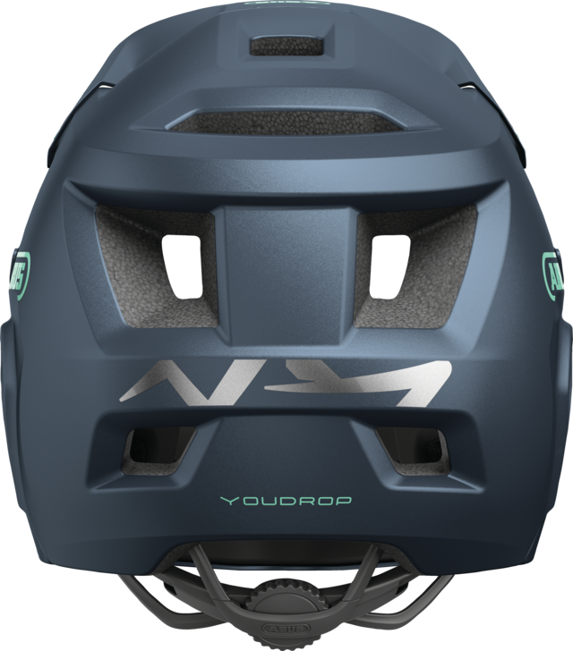 ABUS YOUDROP FF Junior Mountainbike-hjelm, Midnight Blue