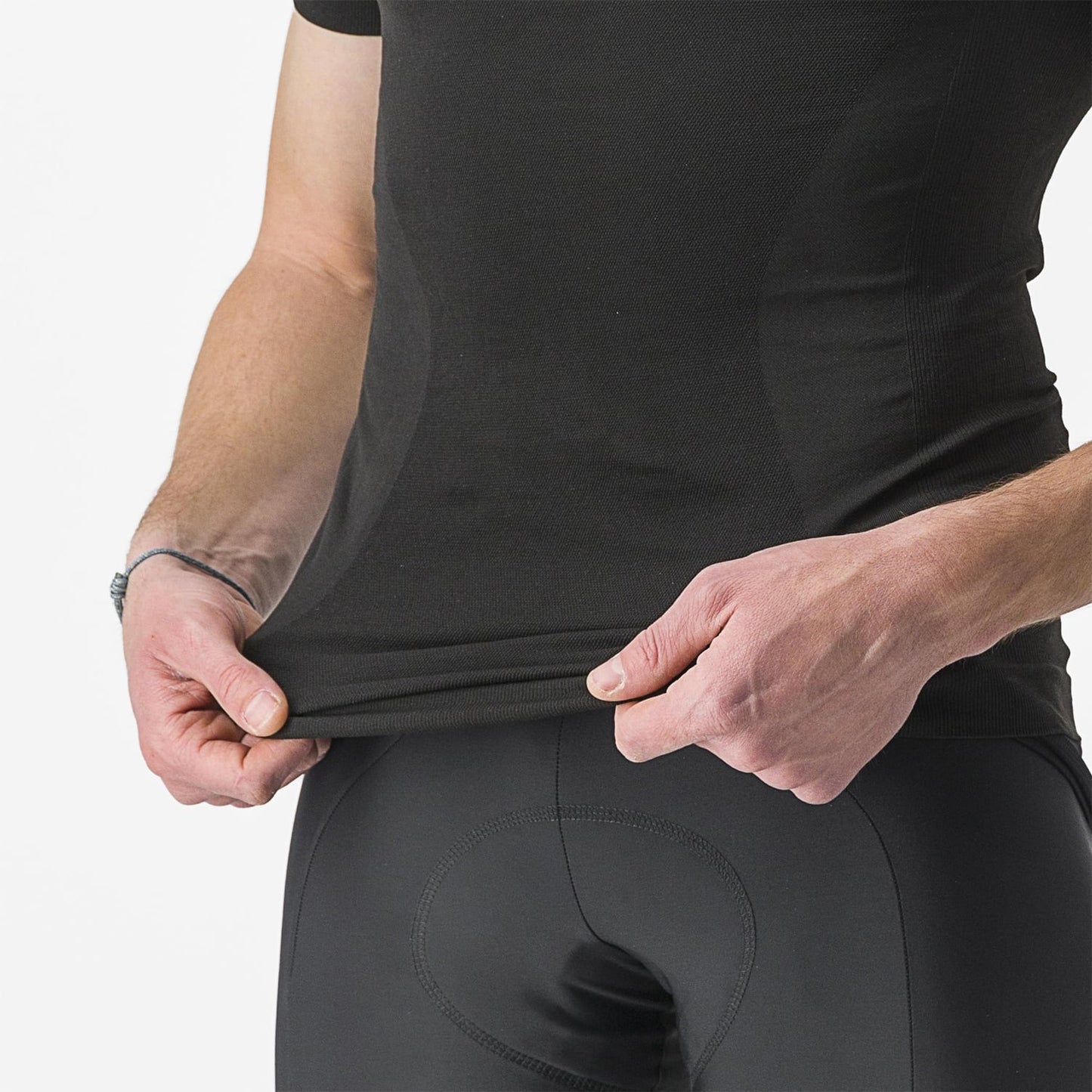 CASTELLI CORE SEAMLESS kortærmet undertøj Sort