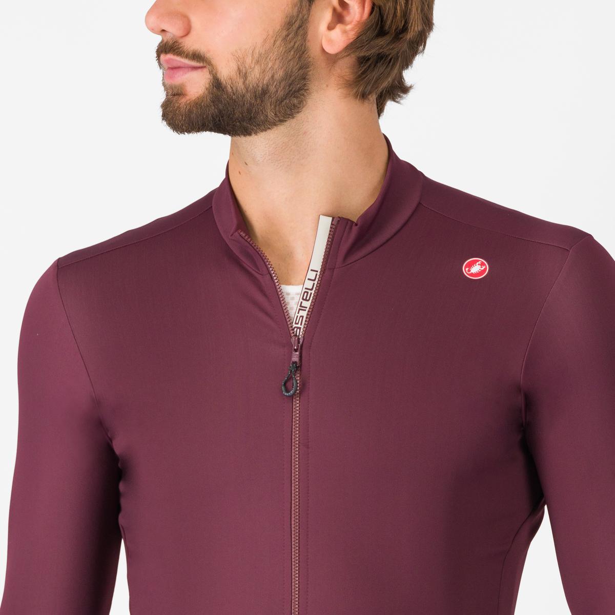 CASTELLI ESPRESSO THERMAL Langærmet Jersey Bordeaux