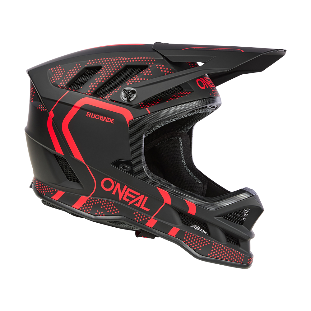 O'NEAL BLADE POLYACRYLITE STRIKE MTB-hjelm Sort/Rød