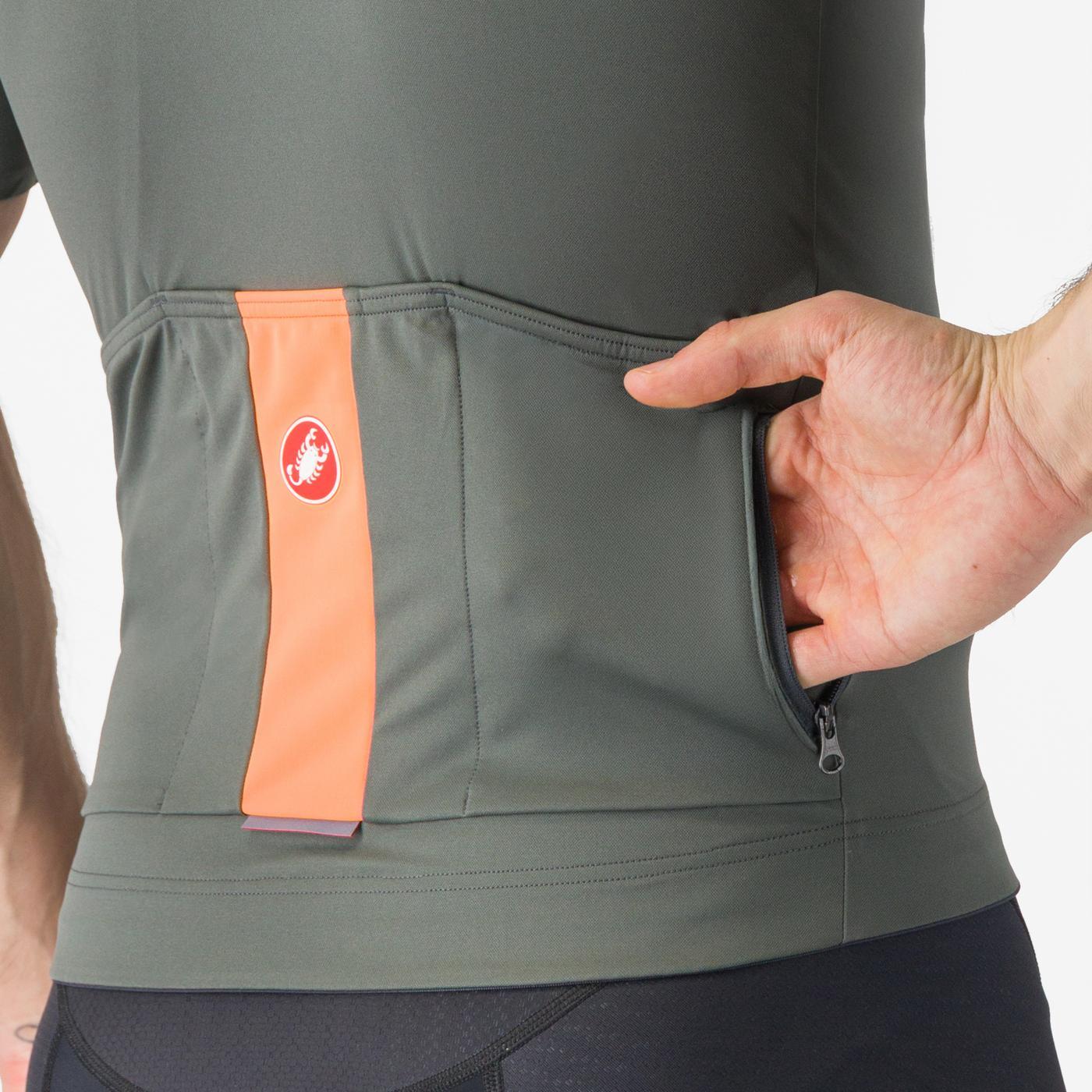 CASTELLI PROLOGO LITE Kortærmet Jersey Grå/Orange