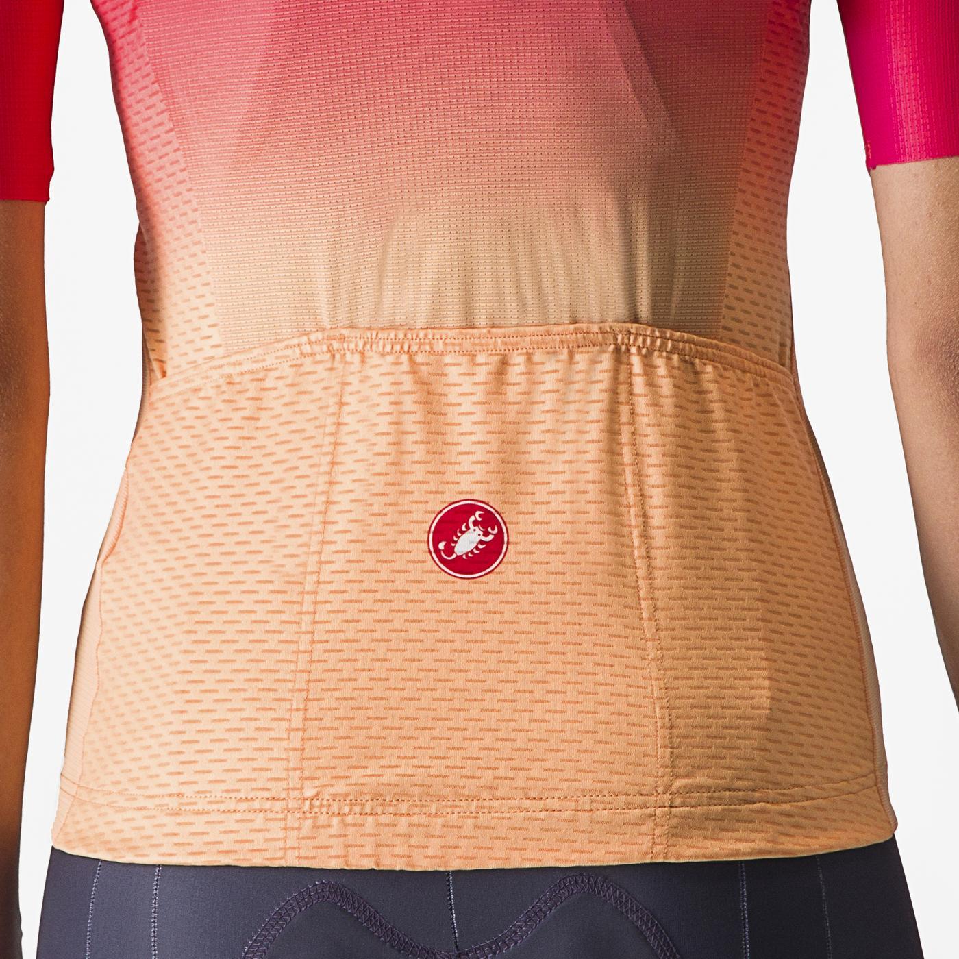 CASTELLI SALITA Kortærmet Jersey til kvinder Pink/Orange