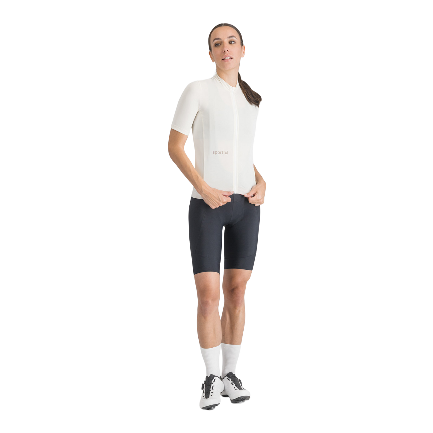 SPORTFUL CLASSIC kortærmet jersey til kvinder, cremefarvet