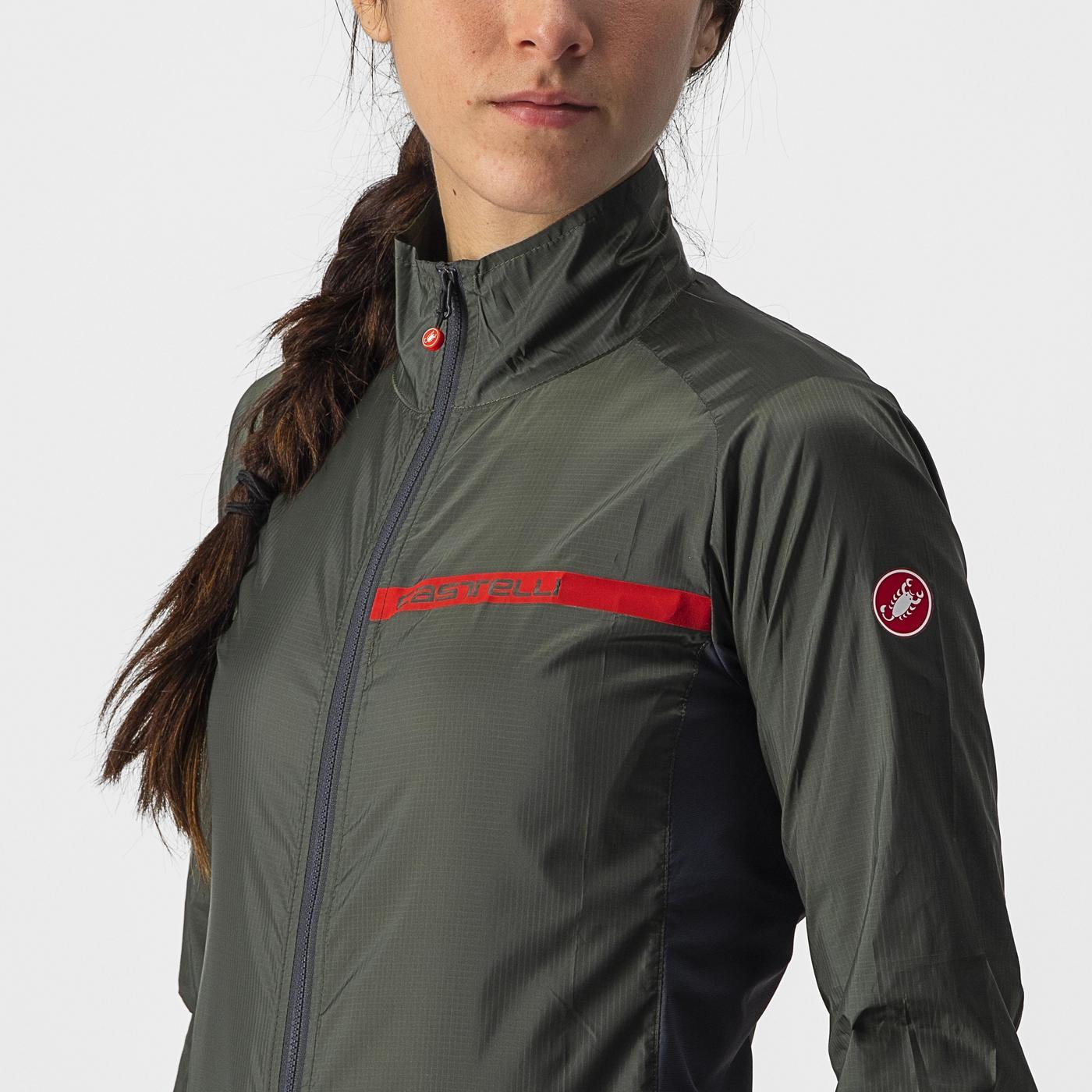 CASTELLI SQUADRA STRETCH-jakke til kvinder Khaki