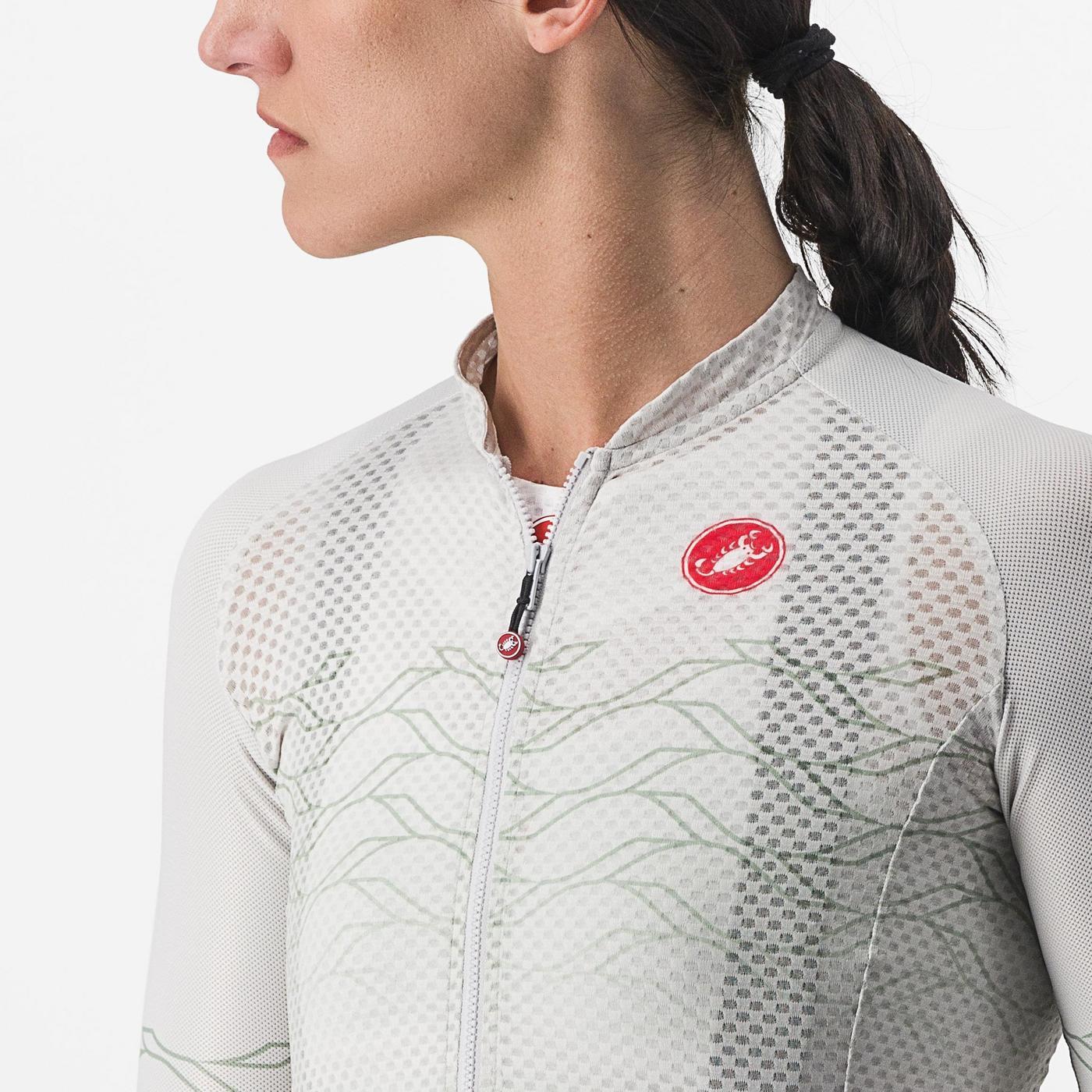 CASTELLI CLIMBER'S 2.0 W kortærmet dametrøje grå/grøn