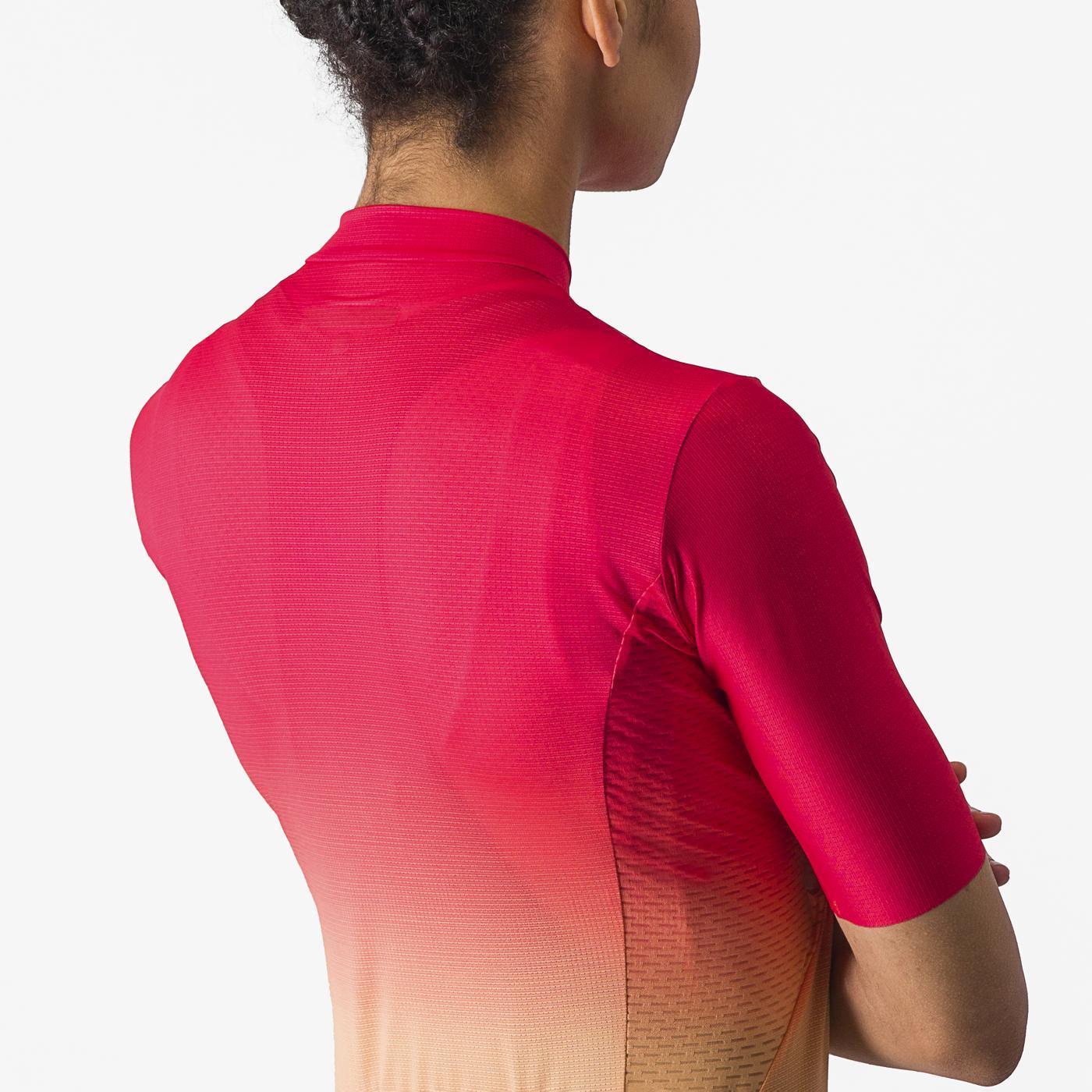 CASTELLI SALITA Kortærmet Jersey til kvinder Pink/Orange