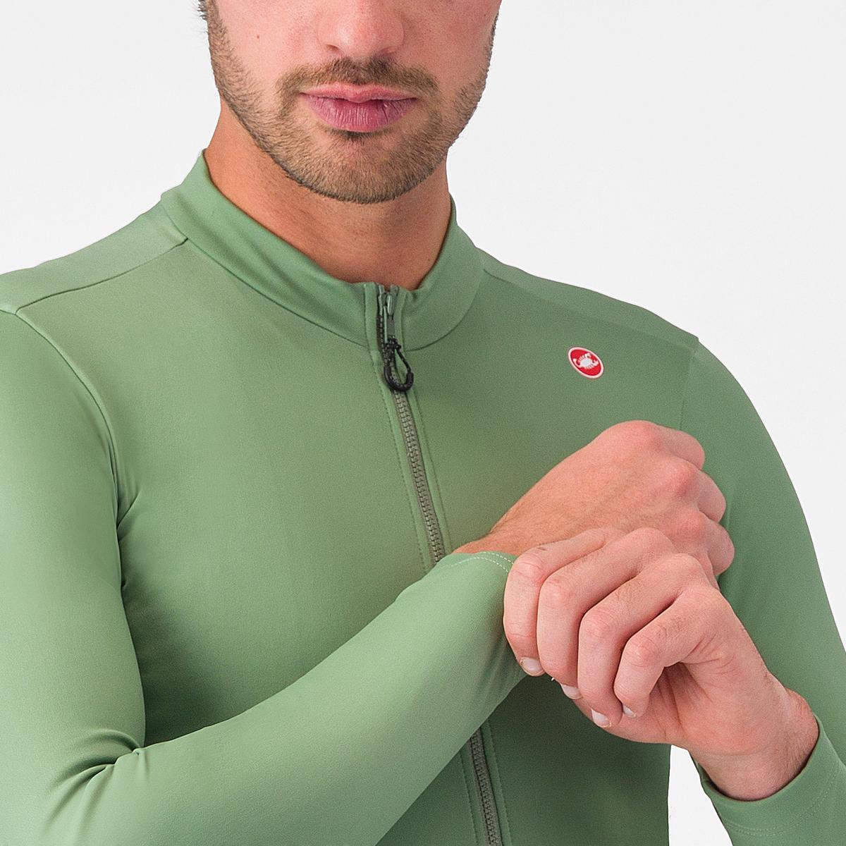 CASTELLI ESPRESSO THERMAL Langærmet pepertrøje Grøn