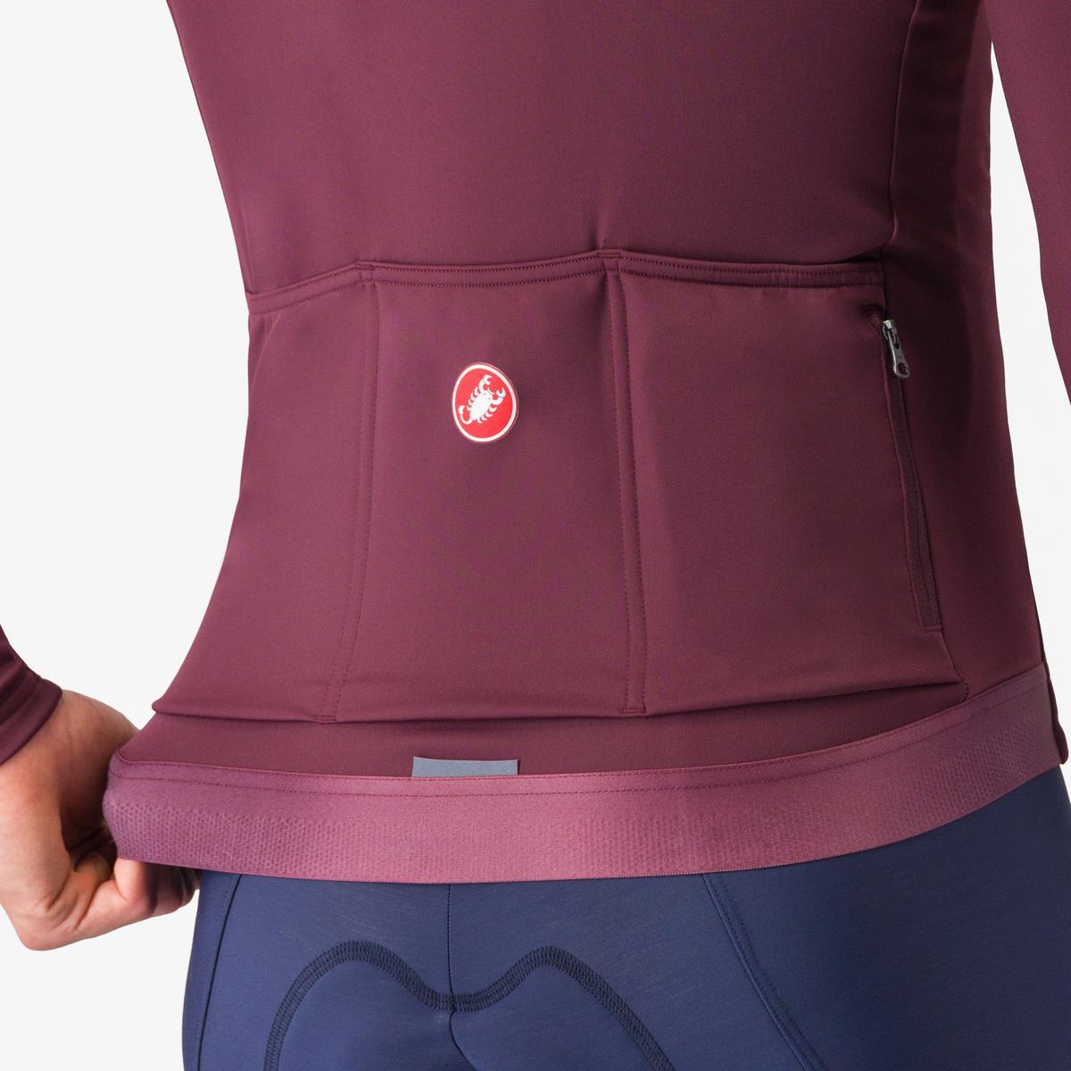 CASTELLI ESPRESSO THERMAL Langærmet Jersey Bordeaux