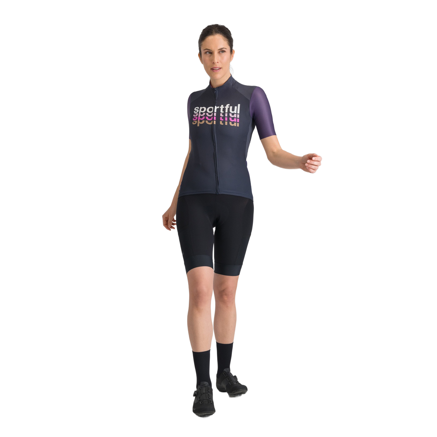 SPORTFUL SUPERGIARA 2 LOGO kortærmet jersey til kvinder Navy