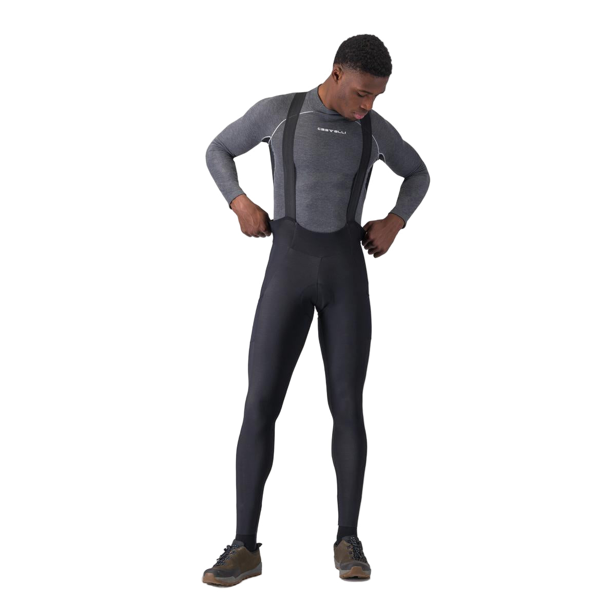 CASTELLI UNLIMITED Long Bib Shorts Black