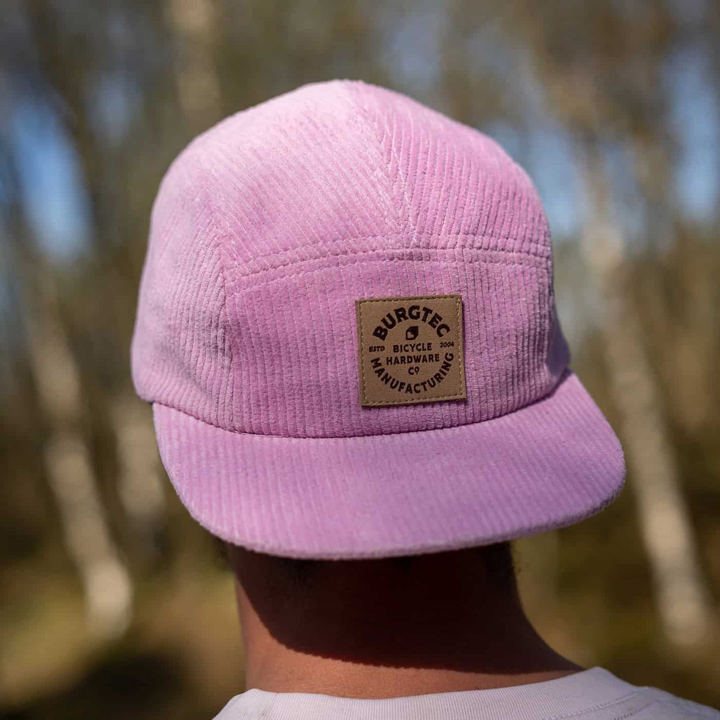 BURGTEC BANDIT CORDUROY FIVE PANEL Cap Light Pink