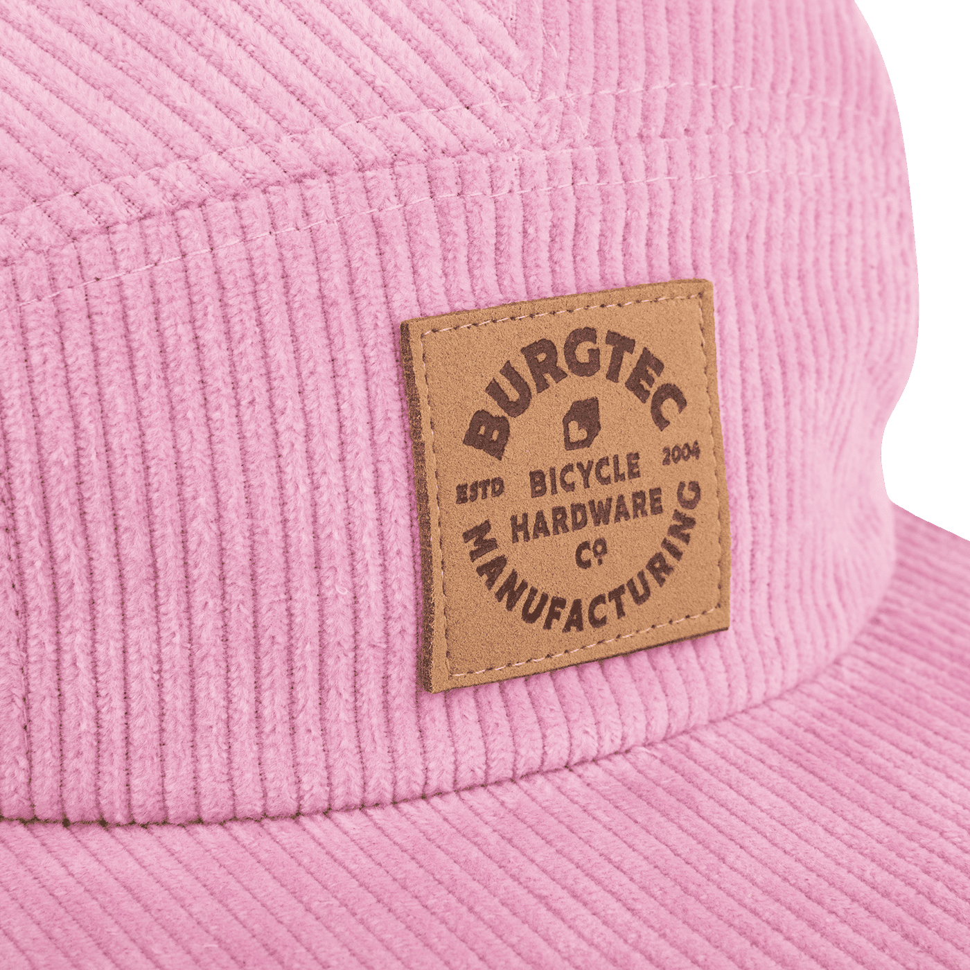 BURGTEC BANDIT CORDUROY FIVE PANEL Cap Light Pink