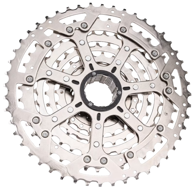Kassette 10 Gear SHIMANO CUES CS-LG400 Linkglide - Polish Silver-udgave