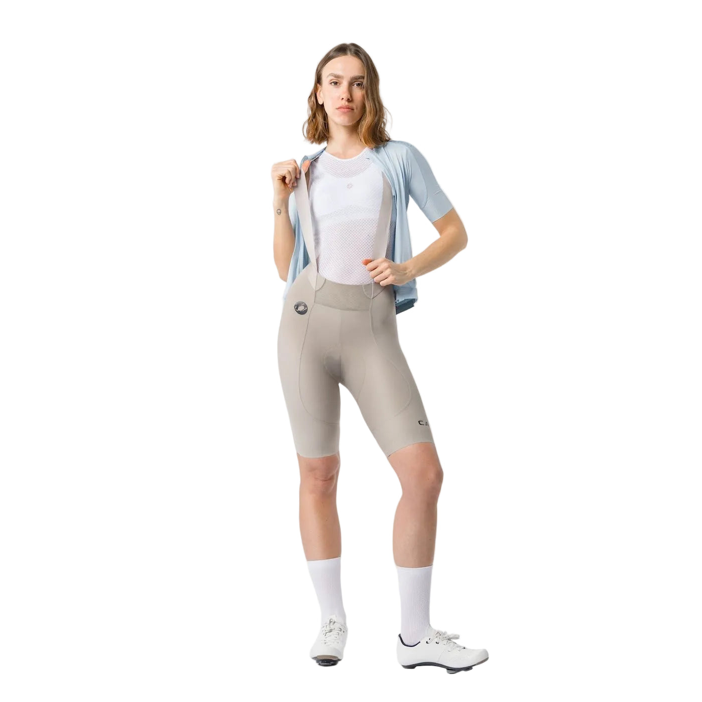 CASTELLI ESPRESSO 2 W DT Women's Clay Grey Bib Tight