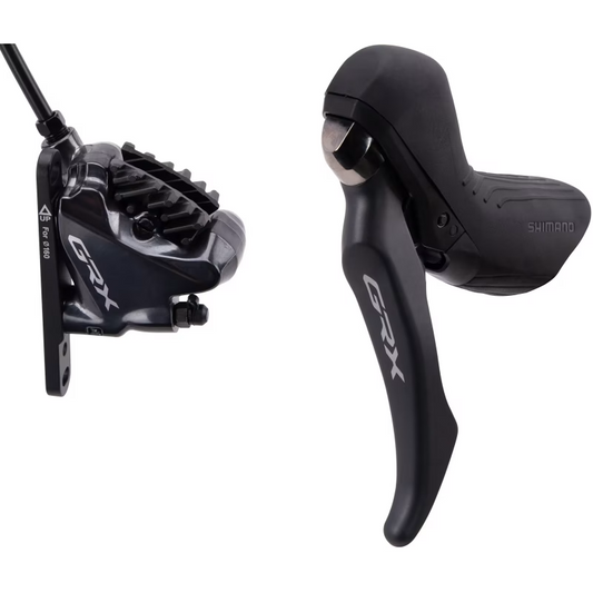 Venstre Greb Single og Forreste Kaliber SHIMANO GRX BL-RX810 + BR-RX810 Flat Mount